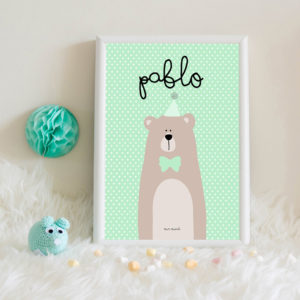 lamina personalizada infantil MrMint osito
