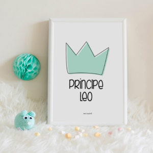lamina personalizada infantil MrMint corona principe
