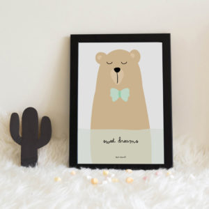lamina personalizada infantil MrMint dreams osito