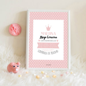 lamina personalizada infantil MrMint natalicio coral