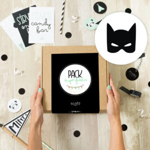 pack papeleria batman fiesta personalizada Mrmint
