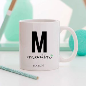 regalo taza personalizada Mrmint nombre inicial