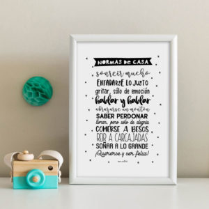 lamina personalizada infantil MrMint normas casa
