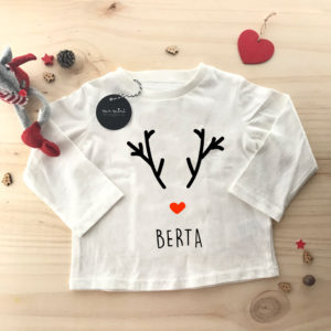 camiseta feliz navidad personalizada reno