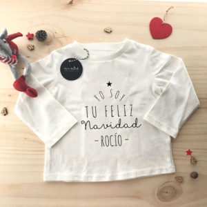 camiseta feliz navidad personalizada