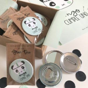 chapas espejos abridores personalizados cumpleaños