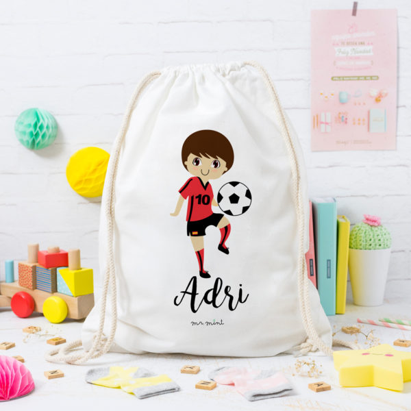 MrMint mochila personalizada futbolista