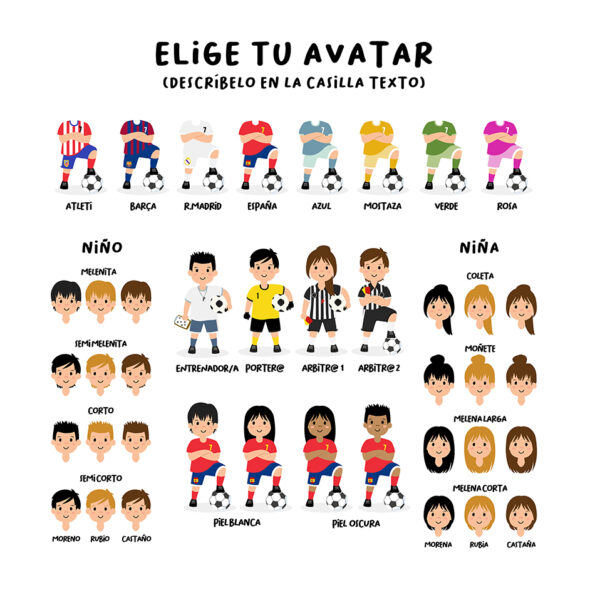 Avatares personalización futbolistas MrMint