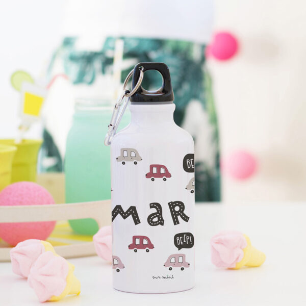 Botella aluminio personalizada MrMint coches beep