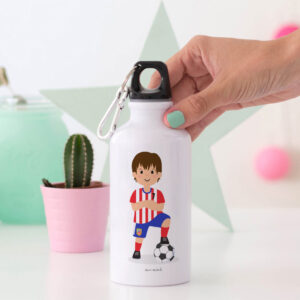 Botella aluminio futbol personalizada