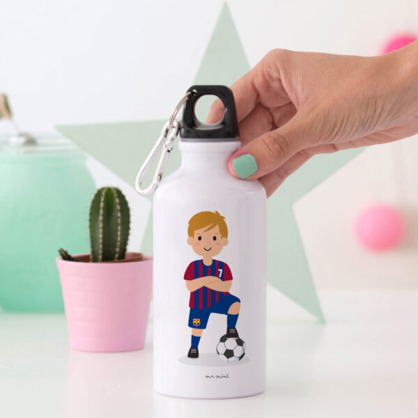 Botella aluminio futbol personalizada