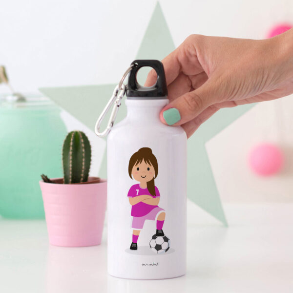 Botella aluminio futbol personalizada