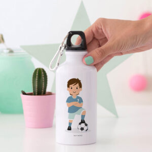 Botella aluminio futbol personalizada