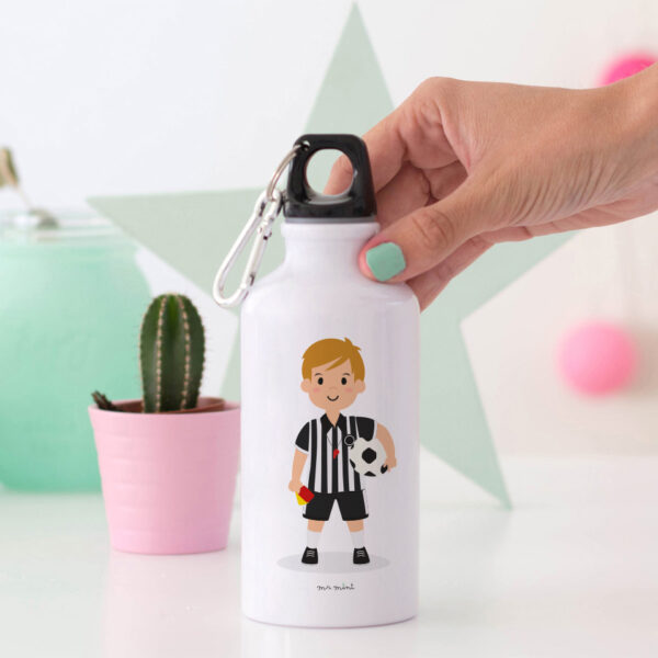 Botella aluminio futbol personalizada