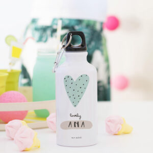 Botella aluminio personalizada MrMint corazón