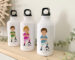 Botellas eventos aluminio futbol personalizada