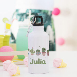 Botella cactus personalizada nombre MrMint