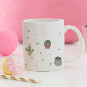 Taza cactus personalizada nombre MrMint