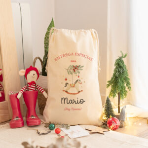 Saco Navidad personalizado Caballito