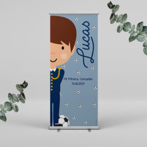 Roll up personalizado futbol comunion